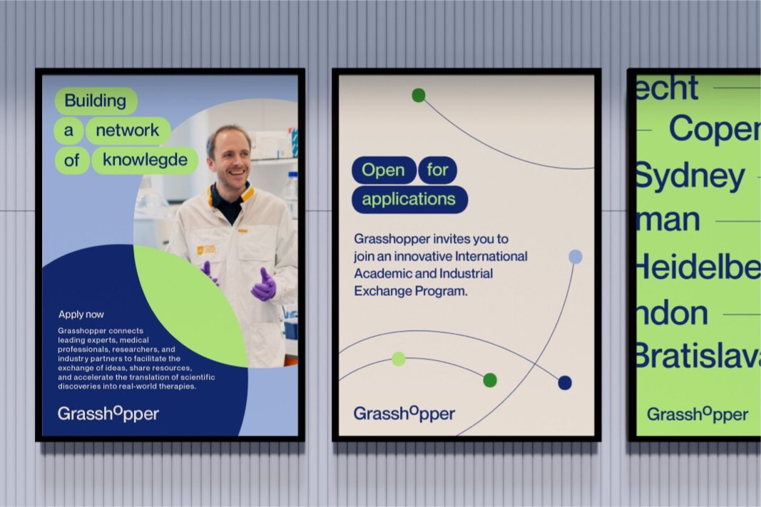 Grasshopper: visuele identiteit en website