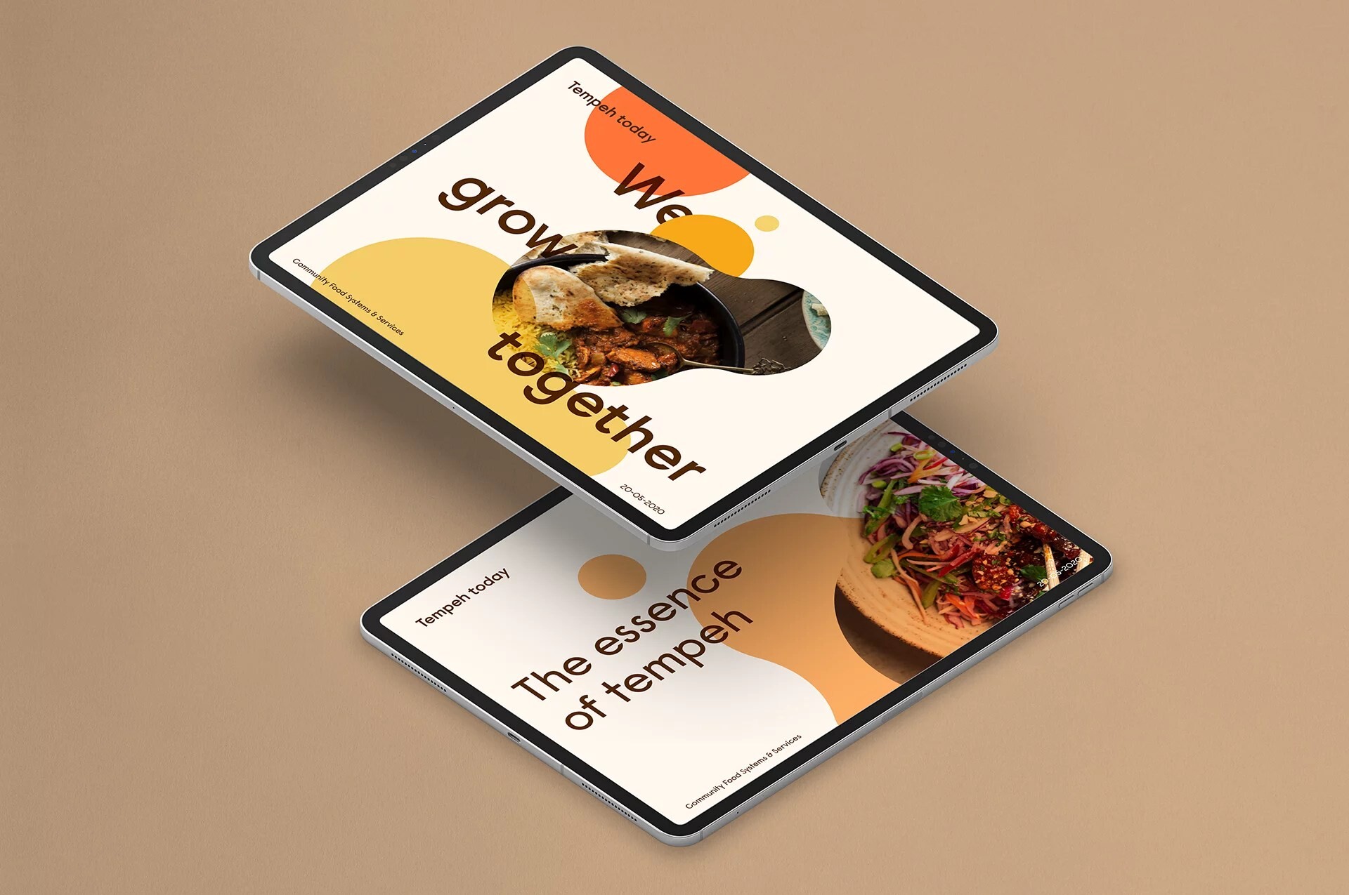 Tempeh Today: logo en visuele identiteit door Wardtaal