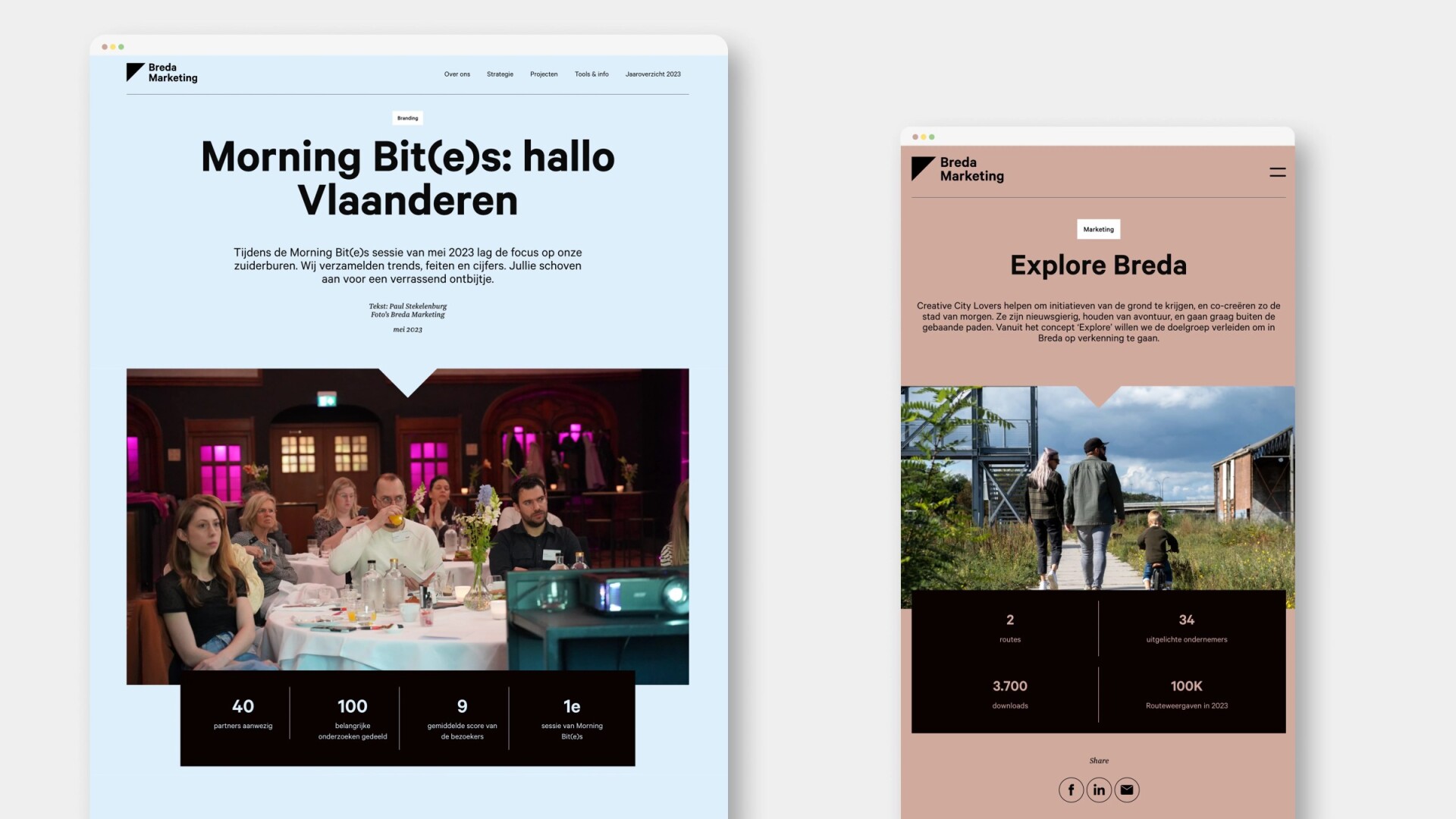 Breda Marketing: concept, logo en identiteit door Wardtaal