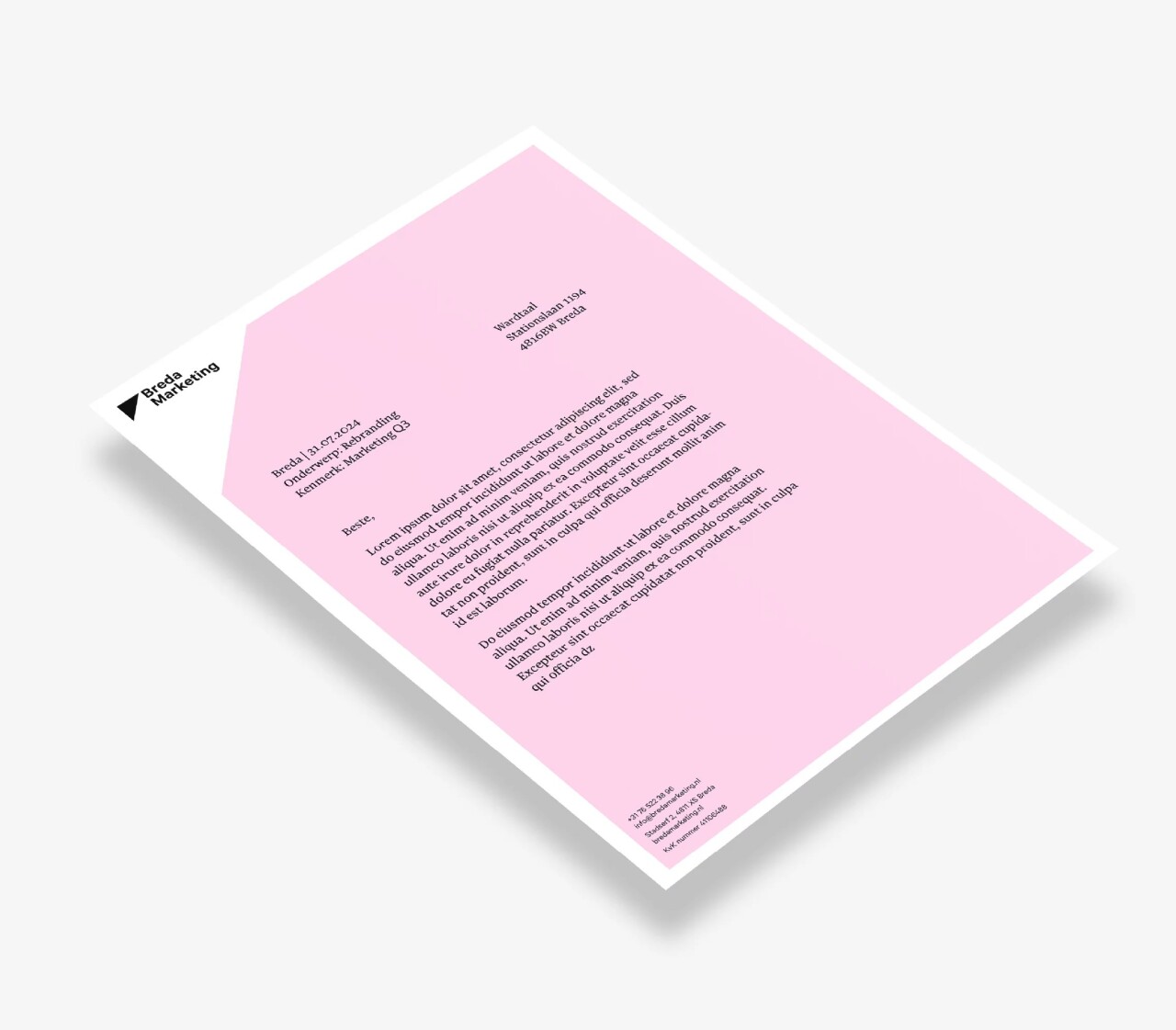 Breda Marketing: concept, logo en identiteit door Wardtaal