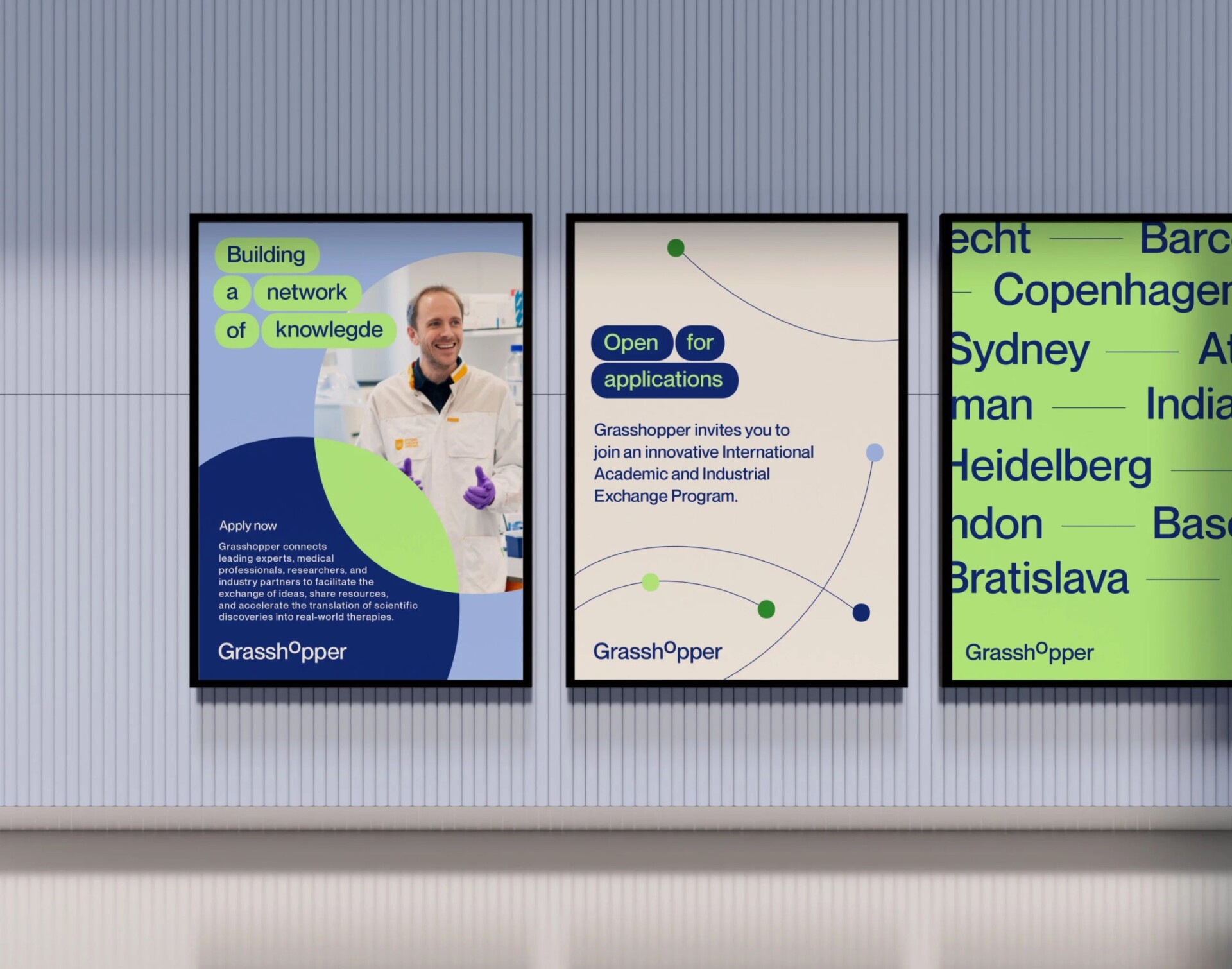 Grasshopper: visuele identiteit en website door Wardtaal