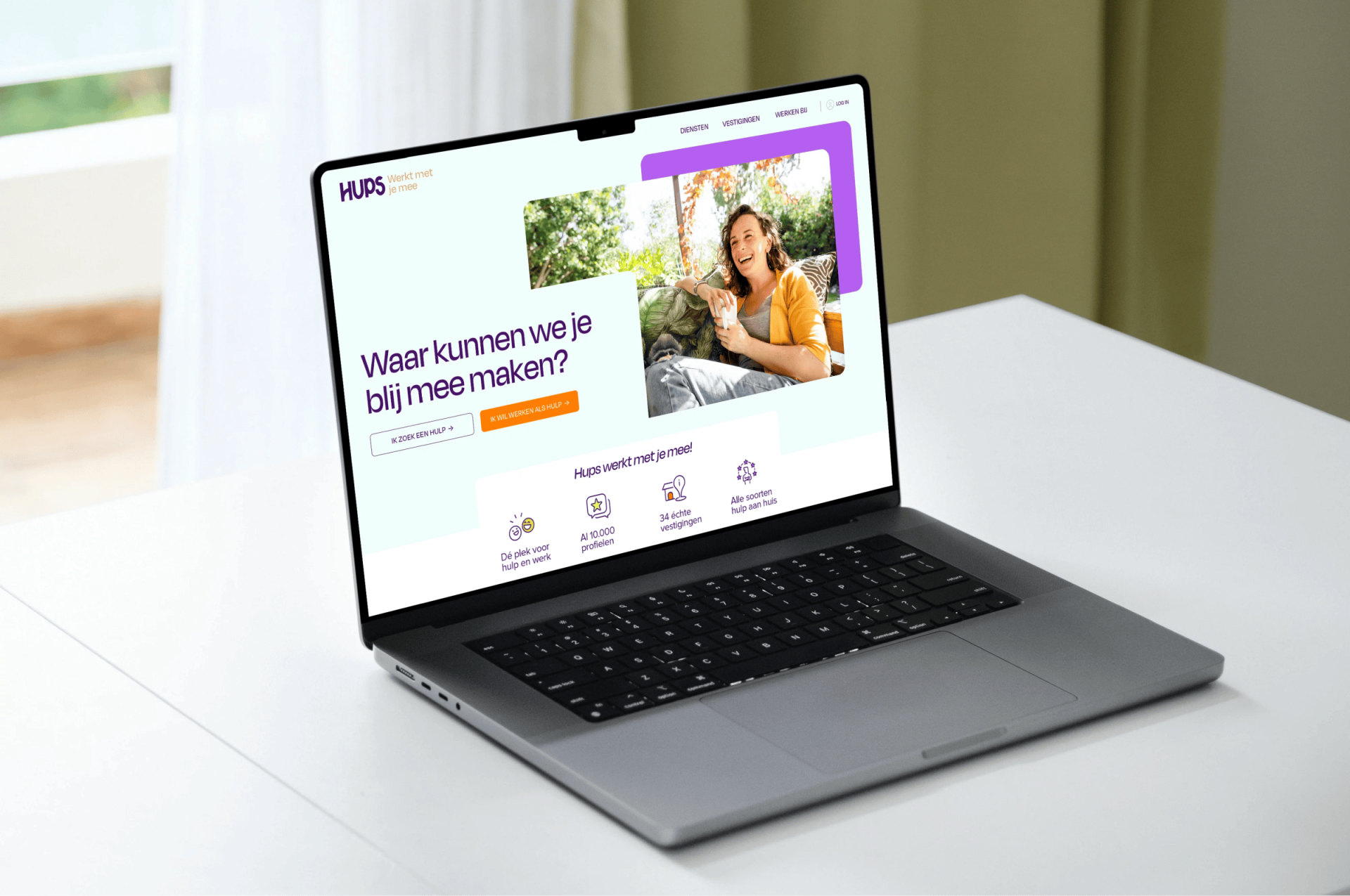 Hups: naamgeving en visuele identiteit door Wardtaal